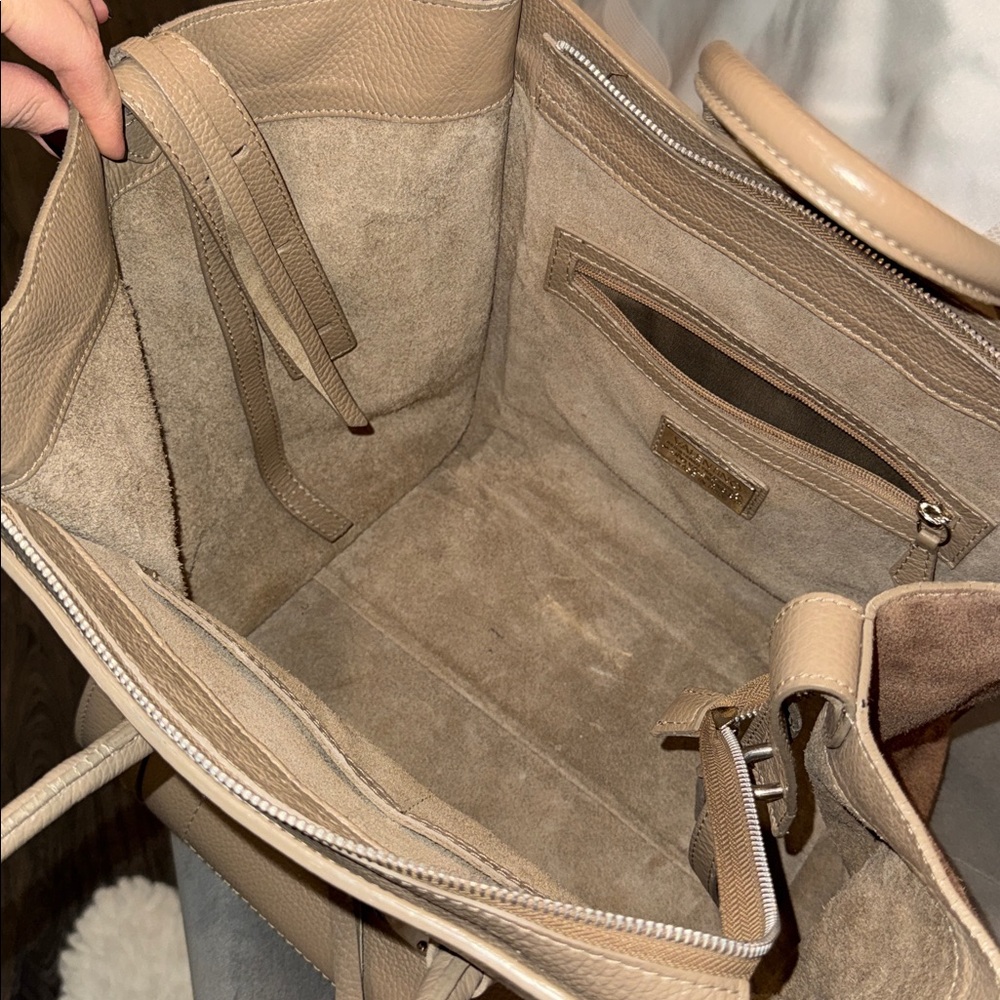 Valentino Tan Leather suede Tote - Picture 10 of 17
